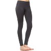 Women's Slim Fit Solid Leggings - One Size Fits Most - White Mark - 2 of 3