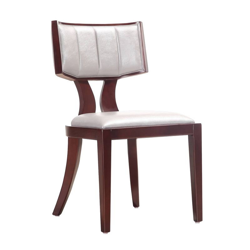 Set of 2 Pulitzer Faux Leather Dining Chairs Pearl - Manhattan Comfort, 4 of 8