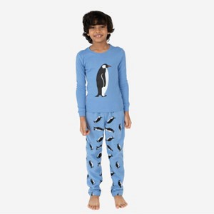 Leveret Kids Pajamas Cotton Top and Fleece Pants - 1 of 4