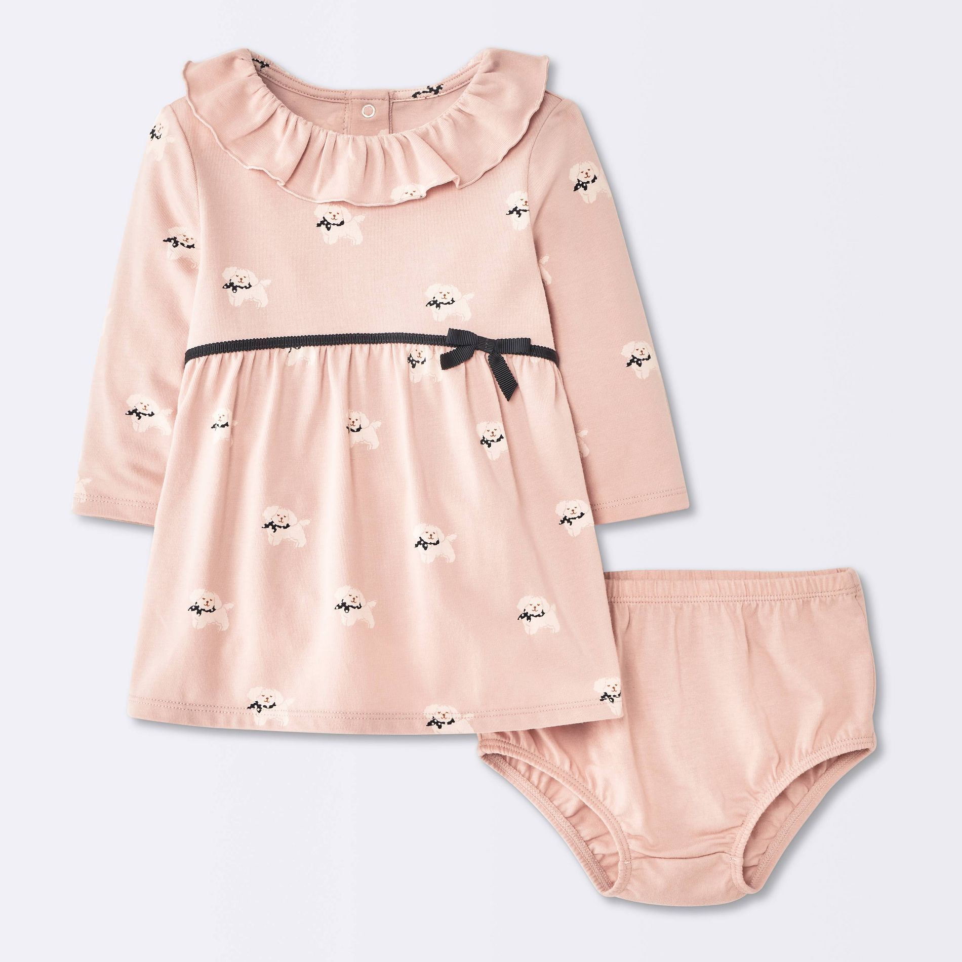Baby Girls' Puppy Ruffle Dress - Cloud Island™ Pink
