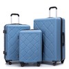 Dexmalle 8-Piece ABS Luggage Sets Lightweight Durable Suitcase - 3 of 4