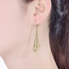 Guili Sterling Silver Rhodium, 18K Rose Gold, or Gold Plated Cubic Zirconia Drop Earrings for a Chic, Timeless, and Elegant Sparkling Look - 2 of 3