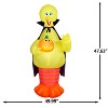 Gemmy Airblown Inflatable Halloween Big Bird Giant Sesame Street , 9 ft Tall, Multicolored - 3 of 4