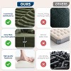 GustoWave Oversized 2 Person Bean Bag Chaise Lounge Bed, Sofa Bed with 4 Pillows for Living Room, Bedroom - 4 of 4