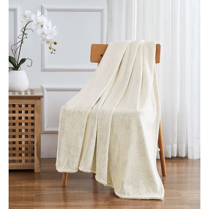 Kate Aurora Ultra Soft & Plush Oversized Solid Colored Accent Throw Blanket - 50 in. W x 70 in. L, 1 of 2