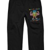 Spongebob Squarepants MuscleBob Buffpants Men's Black Graphic Joggers - 2 of 3