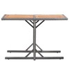 vidaXL Patio Table, Anthracite Poly Rattan and Solid Acacia Wood - image 2 of 4