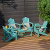 WestinTrends Highland 7-Piece HDPE Outdoor Patio Furniture Adirondack Conversation Set - 2 of 4