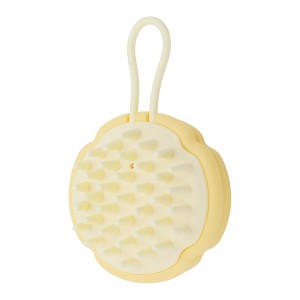 Unique Bargains Hangable Massage Hair Brush 4.33"x2.76"x1.38" Yellow 1 Pc - 1 of 4