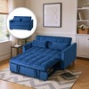 Sapphtopaz 52.75" Pull-out Couch Sofa - Convertible Sleeper Sofa Bed with Comfortable Upholstery, Space-Saving Furniture for Living Room, Bedroom - 3 of 3