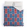 Deny Designs Jenean Morrison Gingham Floral Blue King Comforter and Sham Set (2-3pc Set) - 2 of 4