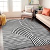 World Rug Gallery Cream Black Modern Maze Indoor Area Rug - 2 of 4