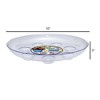 CWP Heavy Gauge Footed Plastic Saucer, Clear, 10" Diameter - 2 of 3