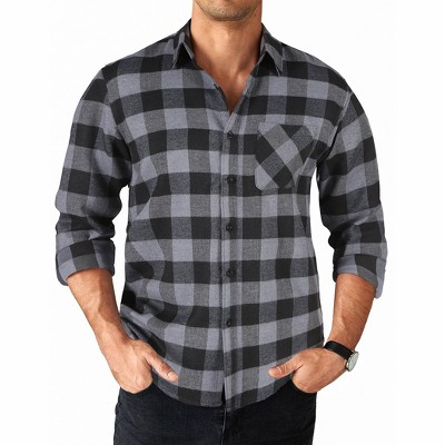 Maglietta Henley Uomo COOFANDY Maniche Corte Coste - Grigio Chiaro Con Tasca - Leggera E Morbida Taglia S