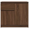 CLIHOME 3 Doors Kitchen Sideboard Buffet Cabinet Engineered Wood Compact Storage Cabinet Modern Kitchen Cupboard - 4 of 4