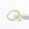Amore Solitaire Engagement Ring for Women Moissanite Sterling Silver Ginger Lyne Collection - 2 of 4