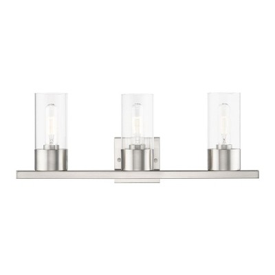 Livex Lighting Carson 3 - Light Vanity in  Brushed Nickel