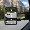 VEVOR Towing Mirrors, Left & Right Pair Set for Chevrolet Silverado (2007-2014)/GMC/Cadillac, Power Heated with Signal Light & Driving Light, Black - 2 of 4