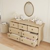Garvee 7 Dresser for Bedroom, 54" Wide Drawer Dresser with Storage Freestanding, Wooden Closet Storage Chest for Living Room, Natural Oak - 4 of 4