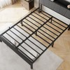 CAVINAS Twin Size Bed Frame, Metal Bed Frame with Storage Headboard & Charging Station, Noise Free - 2 of 4