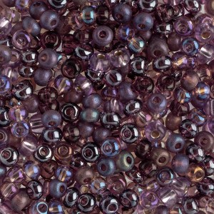 John Bead Czech Glass Seed Beads 6/0 (100g) Amethyst Mix Beads for DIY Art Crafts Jewelry Bracelets Necklaces Earrings Making - 1 of 4
