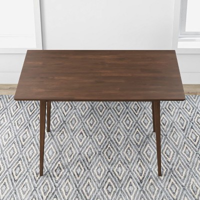 NicBex Dining Table 47" Farmhouse Rectangular Wooden Dining Table for Dining Room