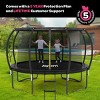 Joyberri Trampoline - ASTM Certified, 8-16ft for kids & adults. Anti-rust, with enclosure net, ladder, LED lights & sprinkler. Safe & fun! - 3 of 4