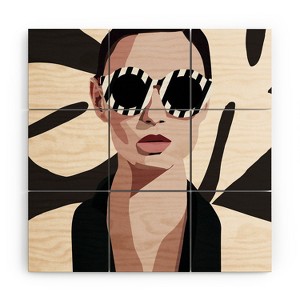 Nadja The Face of Fashion 7 Wood Wall Mural - society6 - 1 of 2