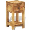 vidaXL Nightstand with 1 Drawer Solid Mango Wood - 2 of 4