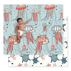 JumpOff Jo - Waterproof Foam Padded Play Mat for Infants, Babies, Toddlers, Play Pens & Tummy Time, Foldable Activity Mat - 1 of 4