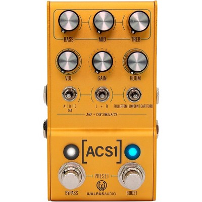 Walrus Audio MAKO Series ACS1 Amp + Cab Simulator Effects Pedal Gold