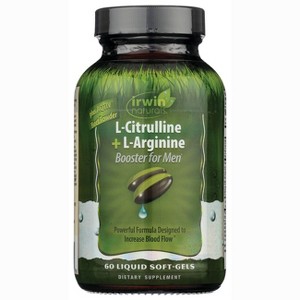 Irwin Naturals L-Citrulline + L-Arginine 60 Softgels. - 1 of 2