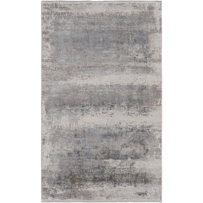 Cadiz Modern Abstract Taupe/Gray/Silver Area Rug