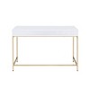 47" Ottey Vanity Table with Storage Drawers & Metal Base - Acme Furniture: No Assembly Required - 4 of 4