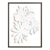 Kate and Laurel Blake Flowers on Glass 2 Whole Flowers Framed Printed Art by Jessi Raulet of Ettavee, 24x32, Gold - 4 of 4