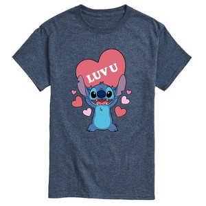 Men's - Lilo and Stitch - Luv U Short Sleeve Graphic T-Shirt - 1 of 4
