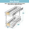 LOVMOR Pull Out Cabinet Organizer with Wooden Handle - 3 of 4