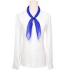 INSPIRE CHIC Women's Pleated Chiffon Contrast Color Trim Semi Sheer Stretchy Gauze Neck Scarves 1Pc - 2 of 4