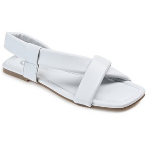 Journee Collection Womens Jaymie Tru Comfort Foam Multi Strap Low Block Heel Sandals Blue 9.5 - 1 of 4