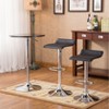 NicBex Round Dining Table for 2 Morden Adjustable Bar Height Table with 2 Lift Adjustable Swivel Stools for Dining Room - 2 of 4