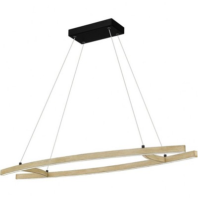 Quoizel Lighting Soma 1 - Light Chandelier in  Whitewashed Walnut