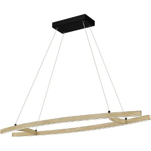 Quoizel Lighting Soma 1 - Light Chandelier in  Whitewashed Walnut - 1 of 4