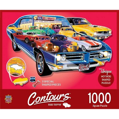 MasterPieces Inc Hot Rods Shape 1000 Piece Jigsaw Puzzle