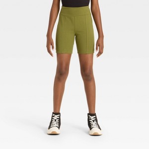 Girls' Long Bike Shorts - art class™ - 1 of 3