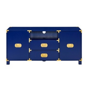 Campaign Entertainment Center Console - MS3212 - Blue - SEI - 1 of 4