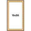 PosterPalooza | Panoramic Traditional Gold Picture Frame - UV Acrylic, Foam Board Backing, Hanging Hardware - 2 of 4