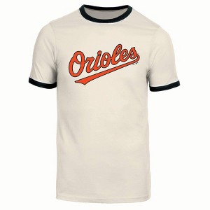 MLB Baltimore Orioles Men's Parchment Ringer T-Shirt - M : Target