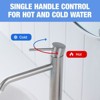 PAGED Tall Bathroom Faucets, Single Hole Bathroom Sink Faucet, Single Handle Vanity Basin Faucet with Stainless Steel Material - 3 of 4