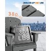 6-Pack Modern Adirondack Chairs – HDPE Poly Lumber, 380LB Capacity, Wooden Texture | Weatherproof for Outdoor Firepit, Patio & Deck - 3 of 4