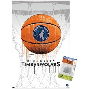 Trends International NBA Minnesota Timberwolves - Drip Basketball 21 Unframed Wall Poster Prints - 1 of 4